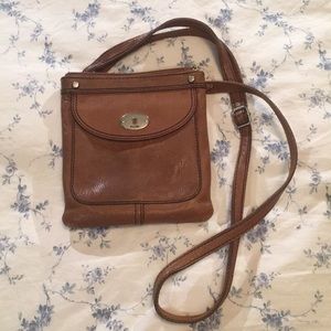 Small light brown Fossil crossbody